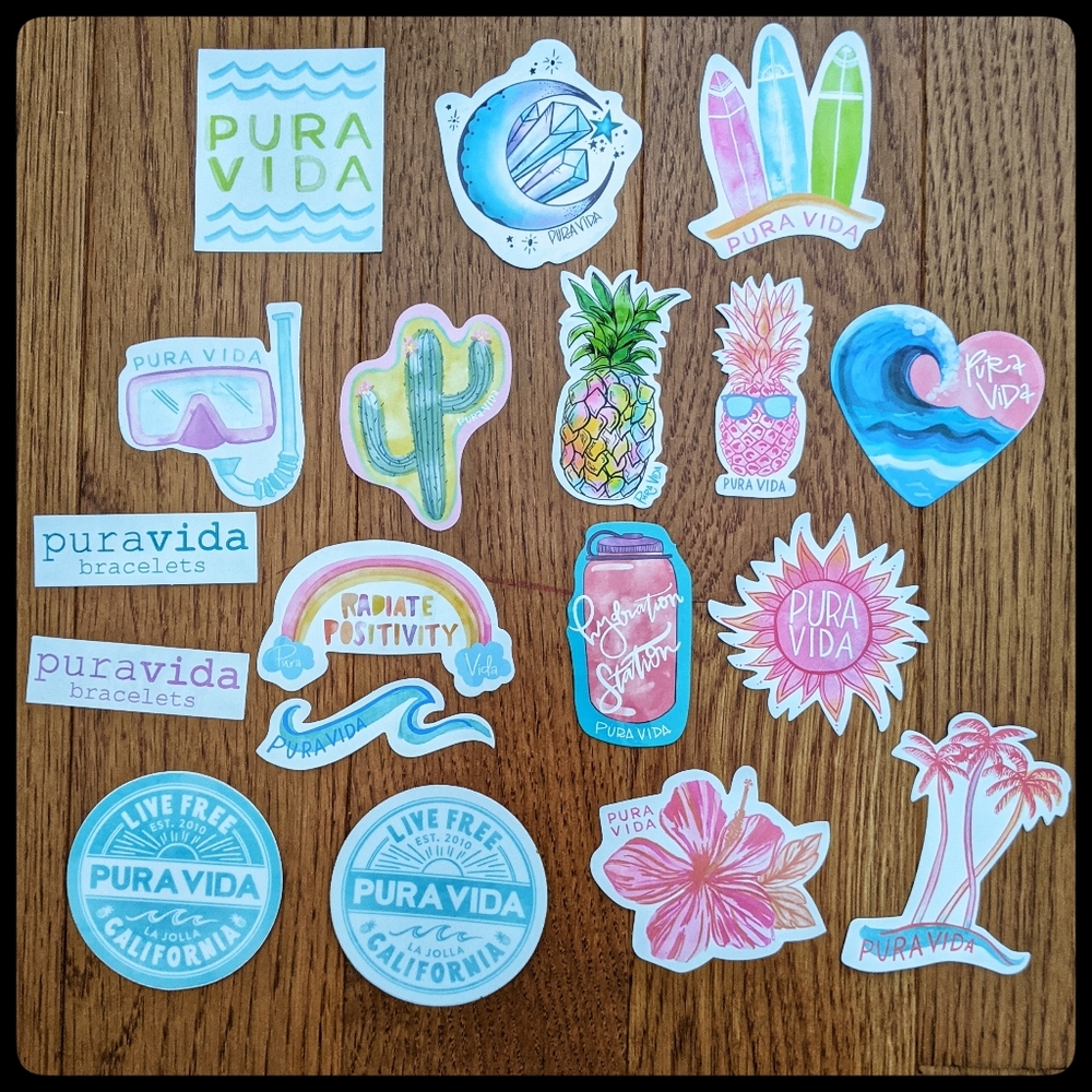 Pura Vida Stickers